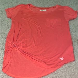 Hollister Orange/pink Short sleeve top
